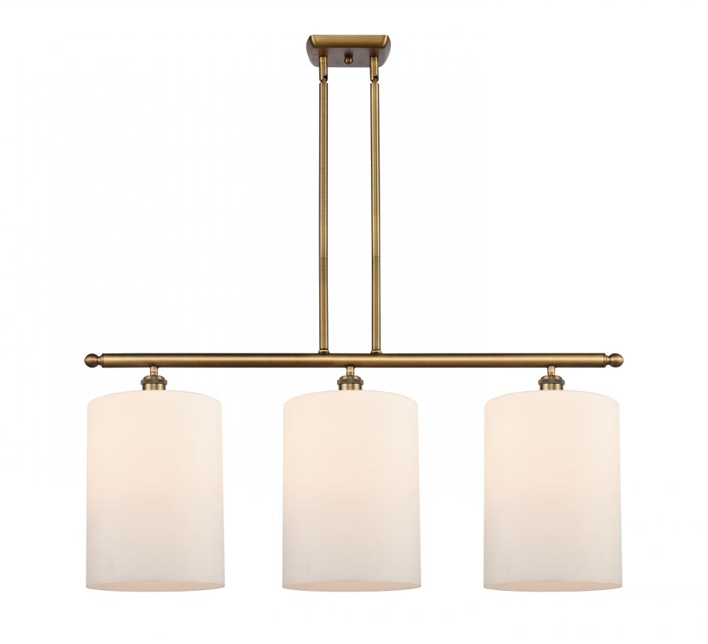 Cobbleskill - 3 Light - 36 inch - Brushed Brass - Cord hung - Island Light