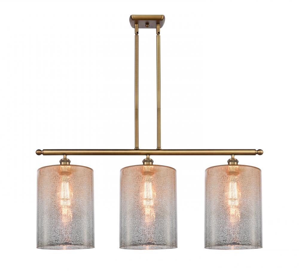 Cobbleskill - 3 Light - 36 inch - Brushed Brass - Cord hung - Island Light