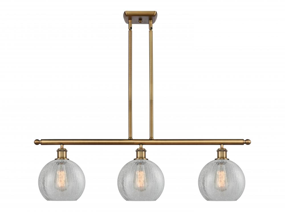 Athens - 3 Light - 36 inch - Brushed Brass - Cord hung - Island Light