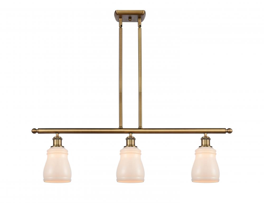 Ellery - 3 Light - 36 inch - Brushed Brass - Cord hung - Island Light