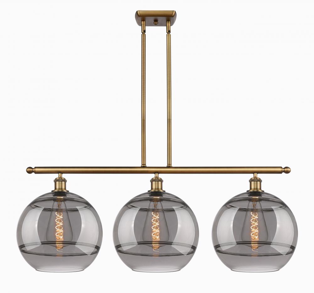 Rochester - 3 Light - 39 inch - Brushed Brass - Cord hung - Island Light