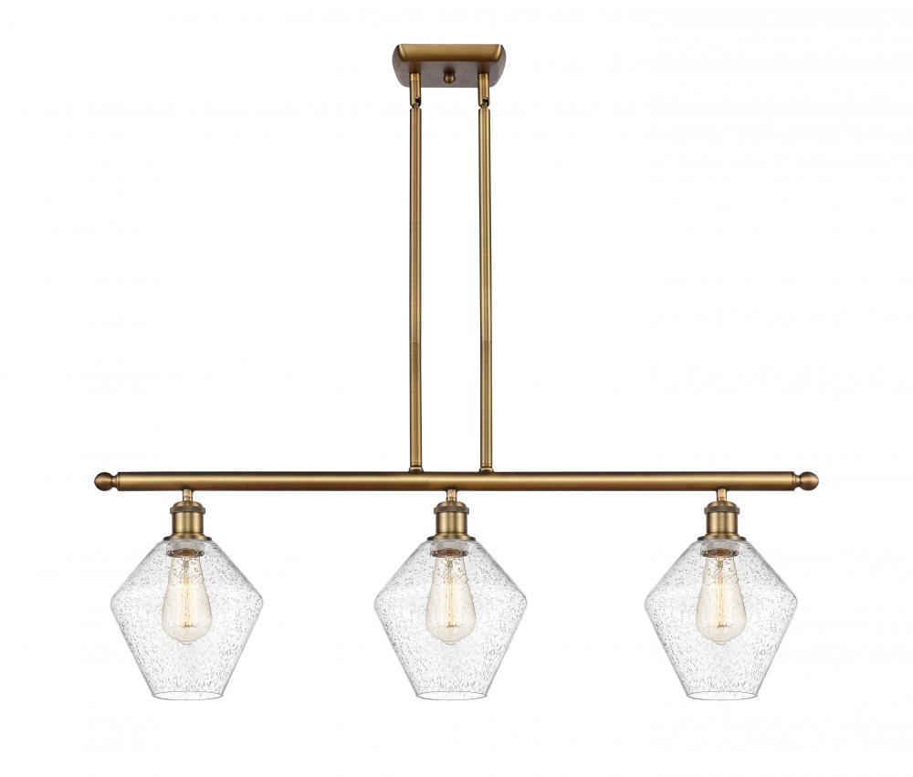 Cindyrella - 3 Light - 36 inch - Brushed Brass - Cord hung - Island Light