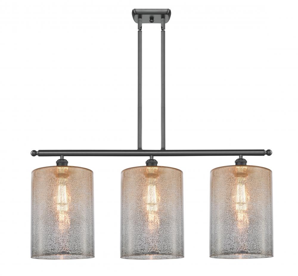 Cobbleskill - 3 Light - 36 inch - Matte Black - Cord hung - Island Light