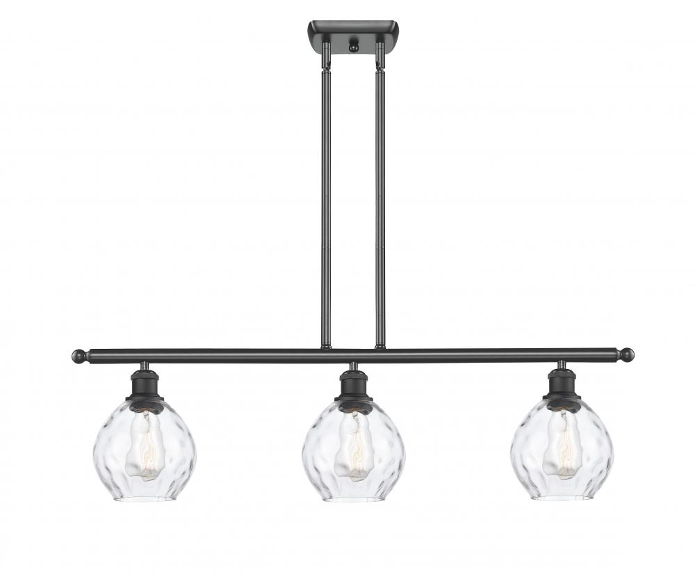 Waverly - 3 Light - 36 inch - Matte Black - Cord hung - Island Light