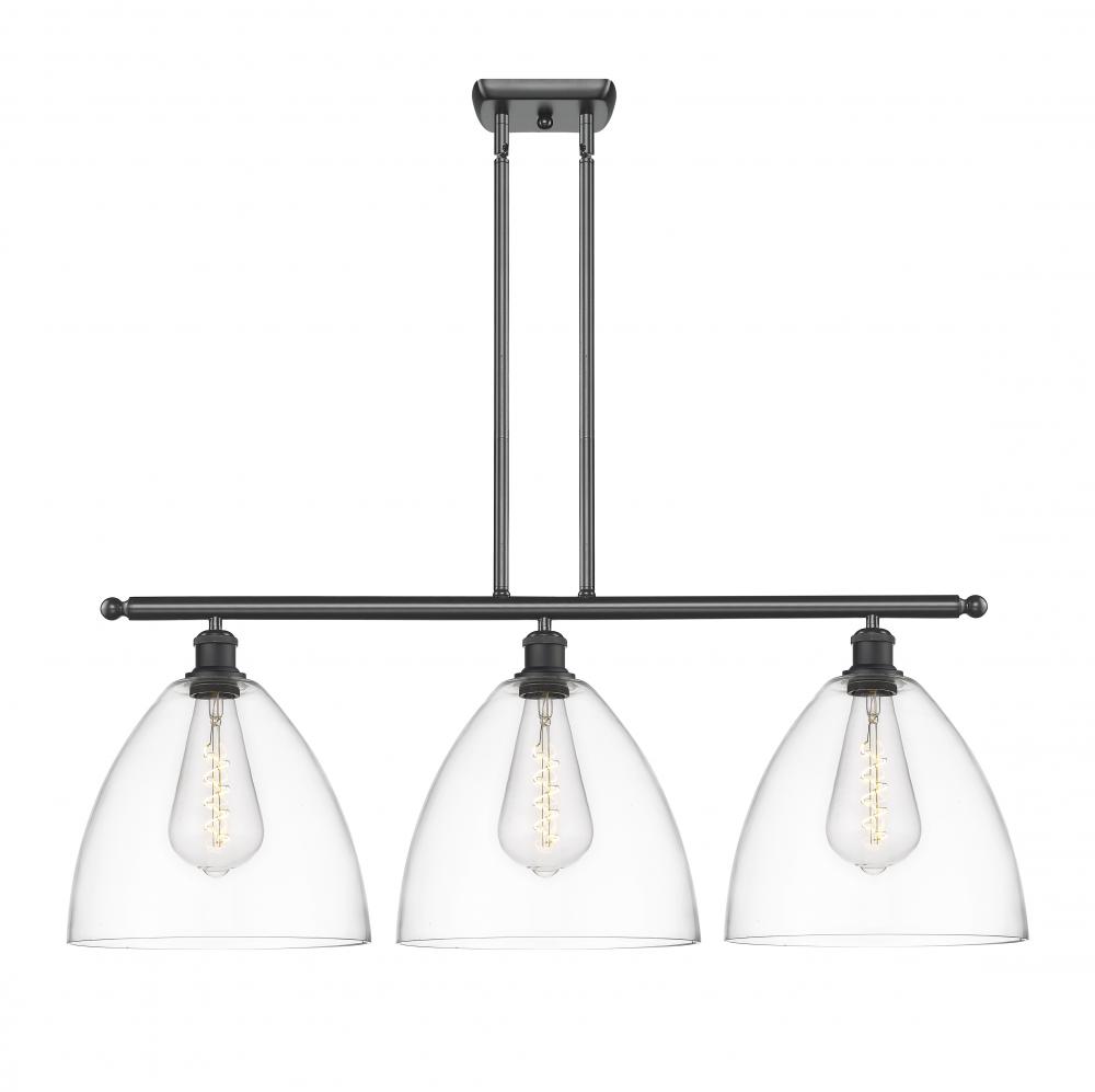 Bristol - 3 Light - 39 inch - Matte Black - Cord hung - Island Light