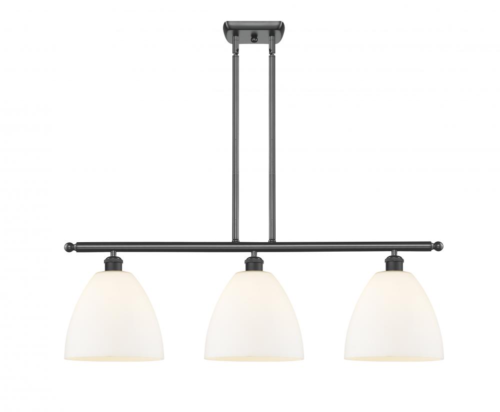 Bristol - 3 Light - 36 inch - Matte Black - Cord hung - Island Light