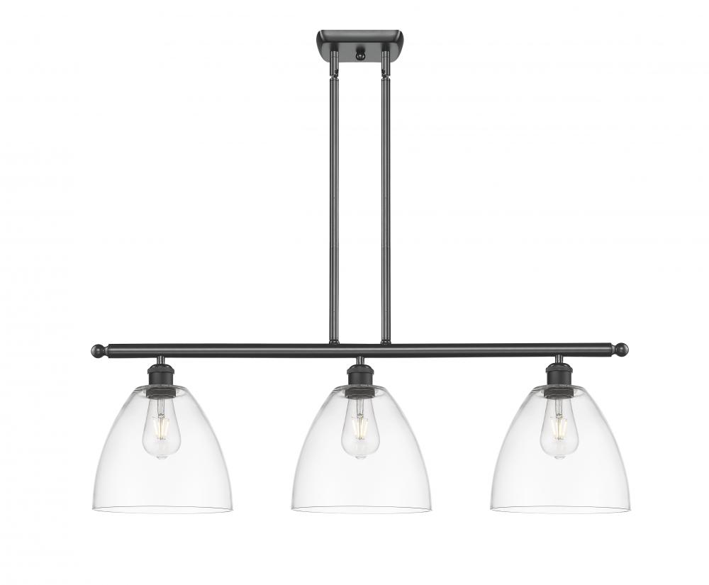 Bristol - 3 Light - 36 inch - Matte Black - Cord hung - Island Light