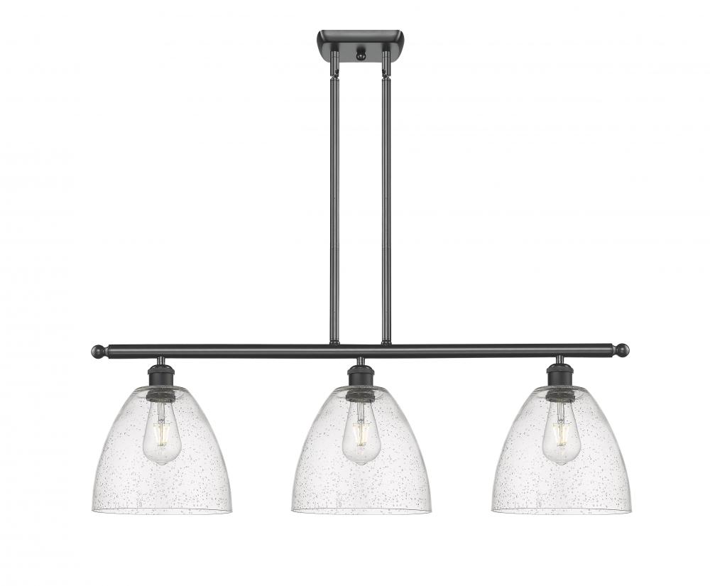 Bristol - 3 Light - 36 inch - Matte Black - Cord hung - Island Light