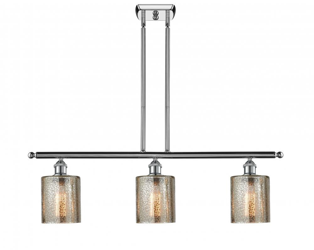 Cobbleskill - 3 Light - 36 inch - Polished Chrome - Cord hung - Island Light