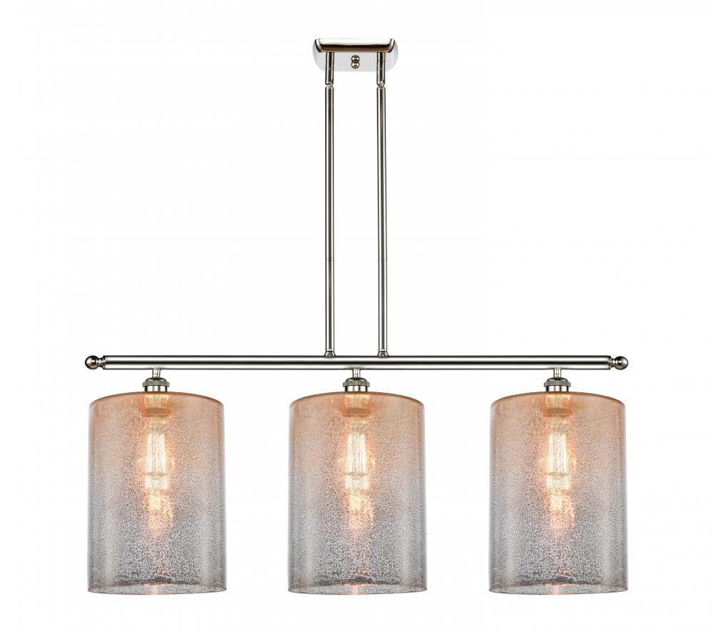 Cobbleskill - 3 Light - 36 inch - Polished Nickel - Cord hung - Island Light