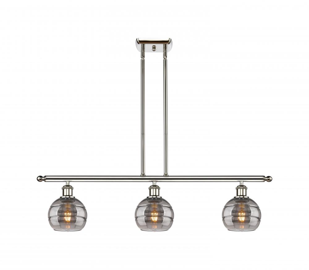 Rochester - 3 Light - 36 inch - Polished Nickel - Cord hung - Island Light