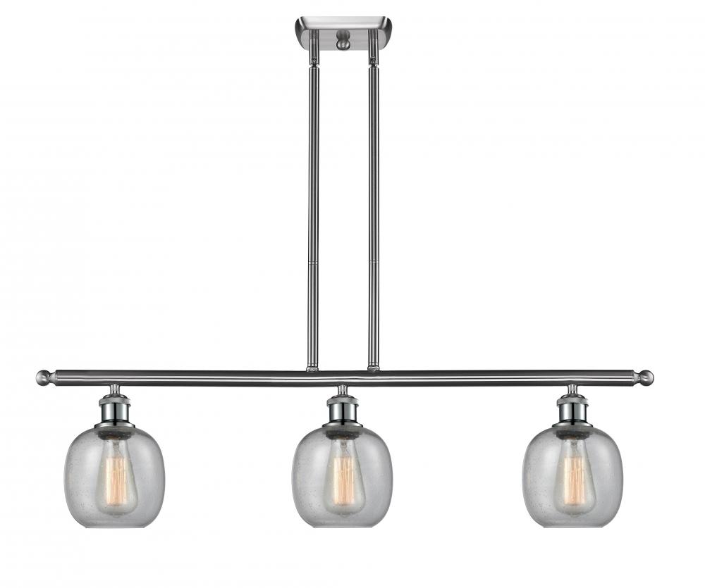 Belfast - 3 Light - 36 inch - Brushed Satin Nickel - Cord hung - Island Light