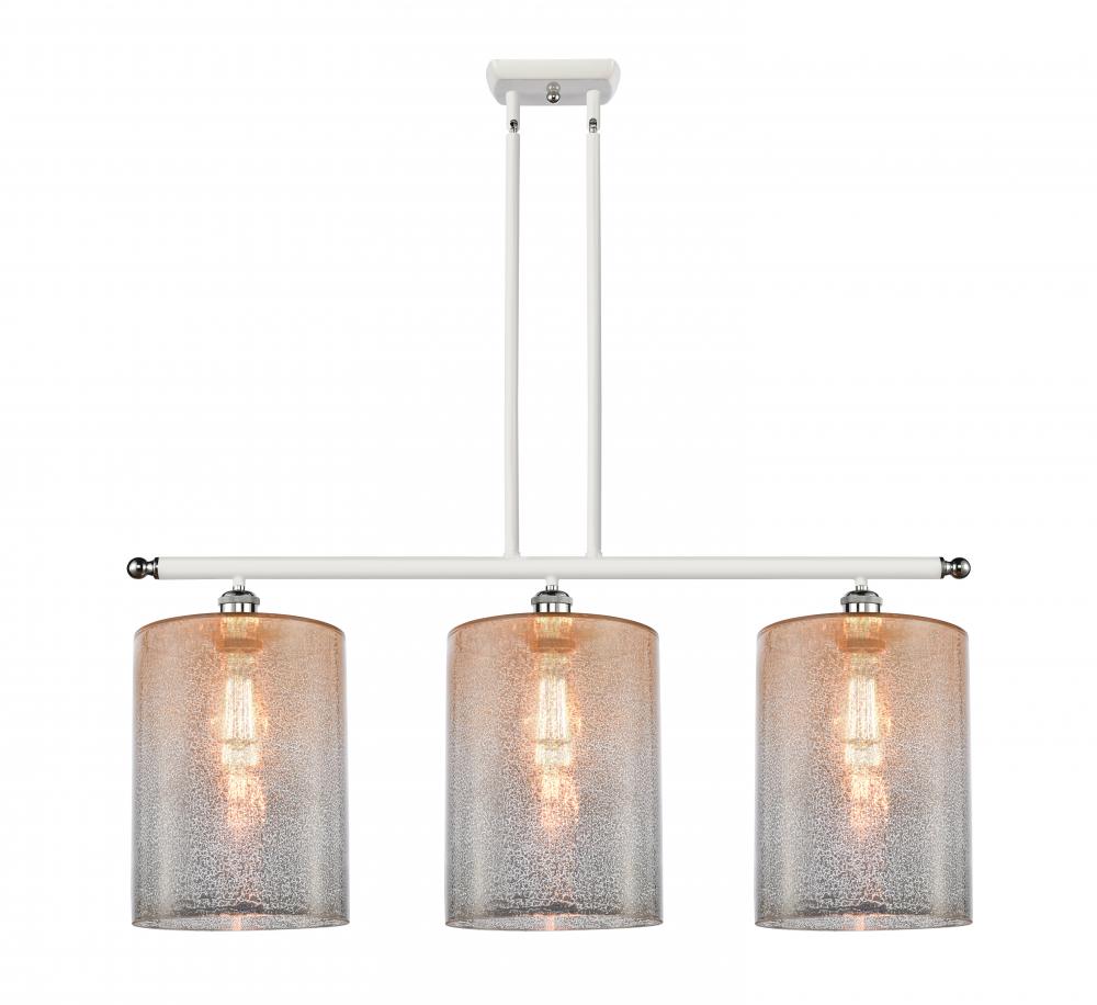 Cobbleskill - 3 Light - 36 inch - White Polished Chrome - Cord hung - Island Light