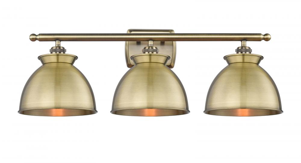 Adirondack - 3 Light - 28 inch - Antique Brass - Bath Vanity Light