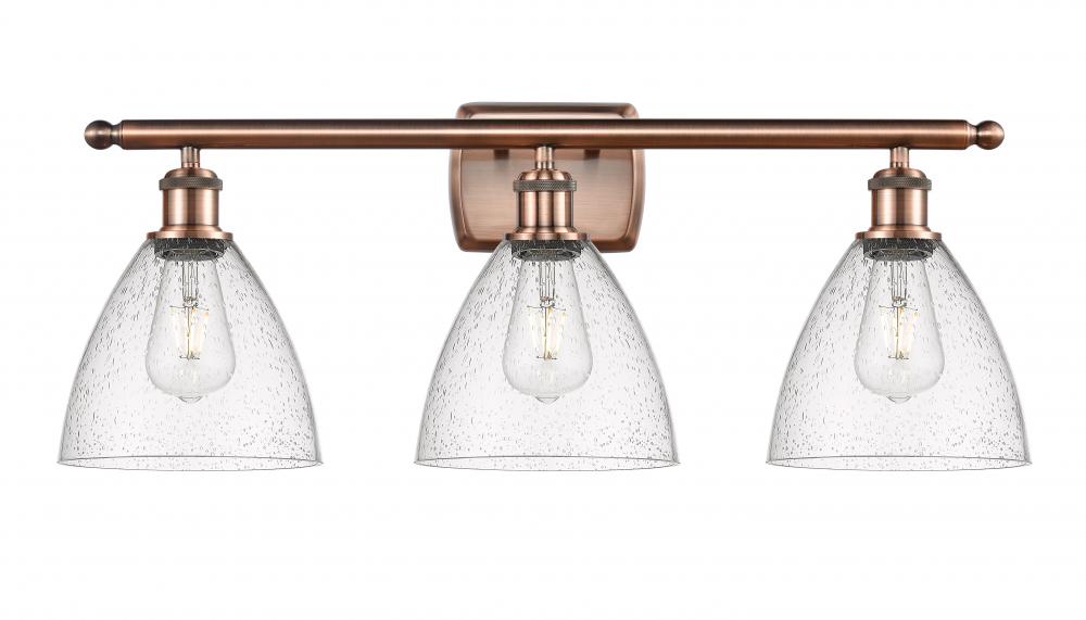 Bristol - 3 Light - 28 inch - Antique Copper - Bath Vanity Light