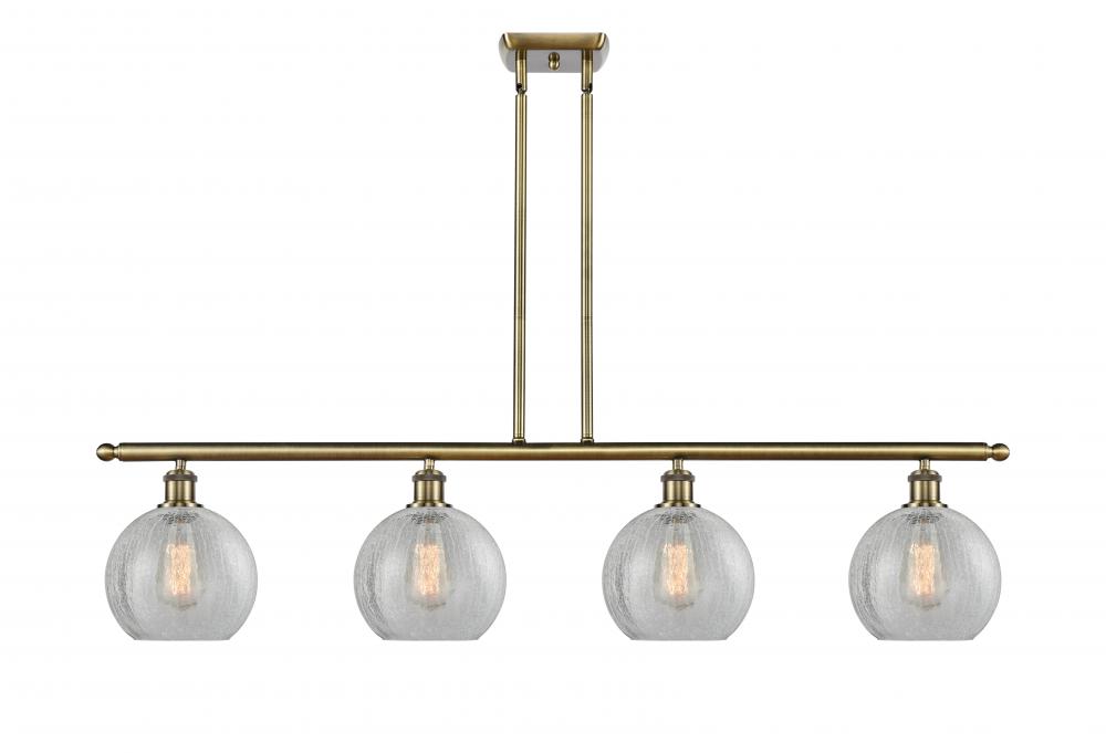 Athens - 4 Light - 48 inch - Antique Brass - Cord hung - Island Light