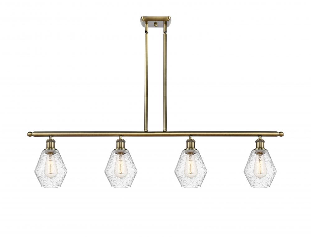 Cindyrella - 4 Light - 48 inch - Antique Brass - Cord hung - Island Light