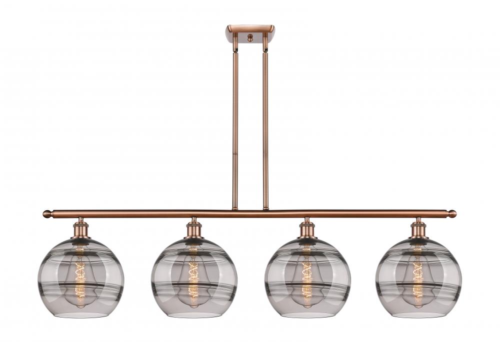 Rochester - 4 Light - 48 inch - Antique Copper - Cord hung - Island Light