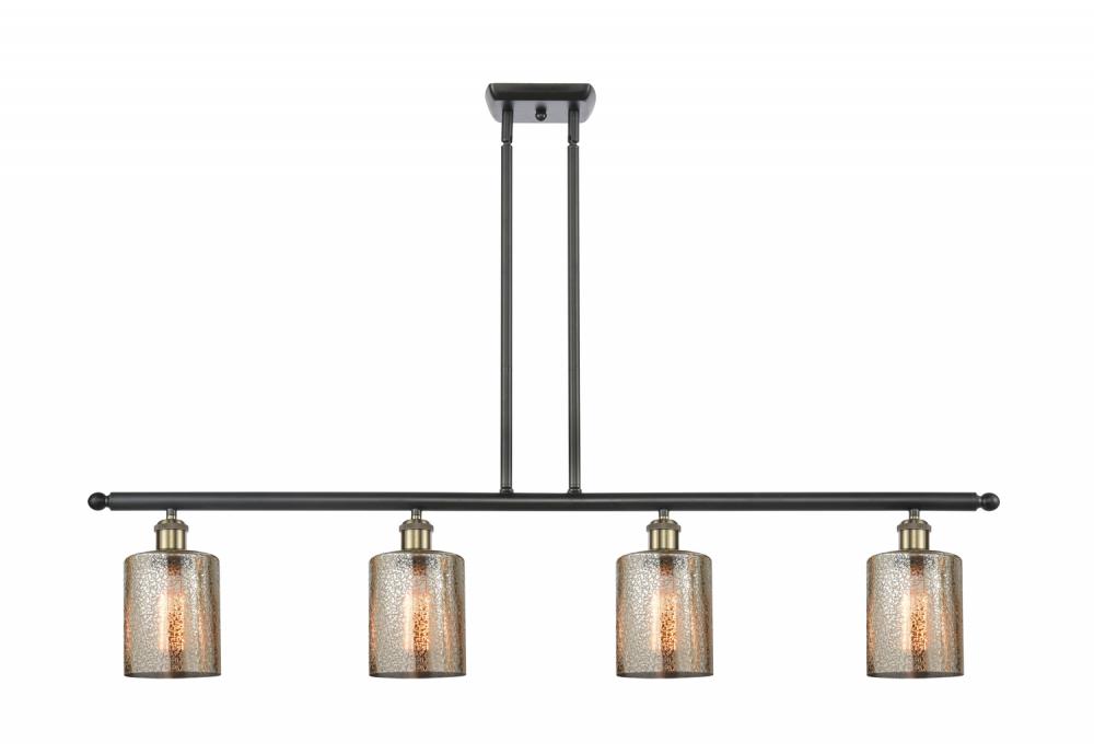 Cobbleskill - 4 Light - 48 inch - Black Antique Brass - Cord hung - Island Light