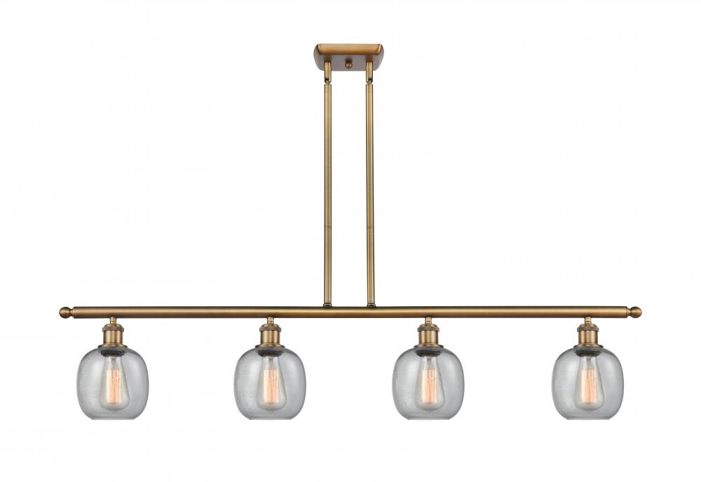 Belfast - 4 Light - 48 inch - Brushed Brass - Cord hung - Island Light