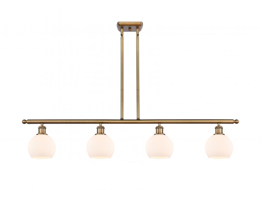 Athens - 4 Light - 48 inch - Brushed Brass - Cord hung - Island Light