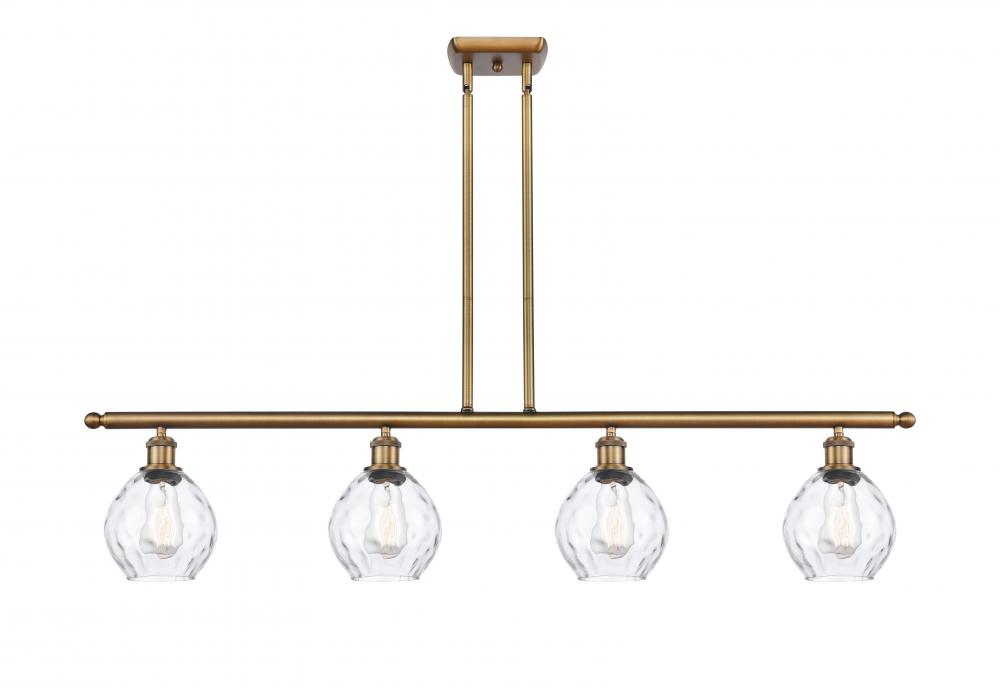 Waverly - 4 Light - 48 inch - Brushed Brass - Cord hung - Island Light