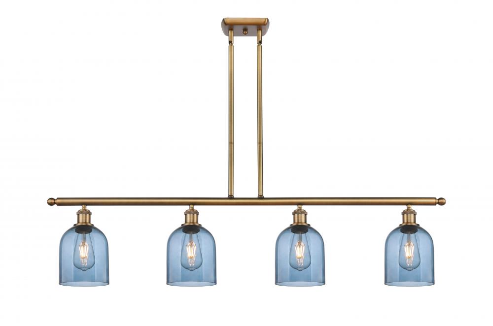 Bella - 4 Light - 48 inch - Brushed Brass - Cord hung - Island Light