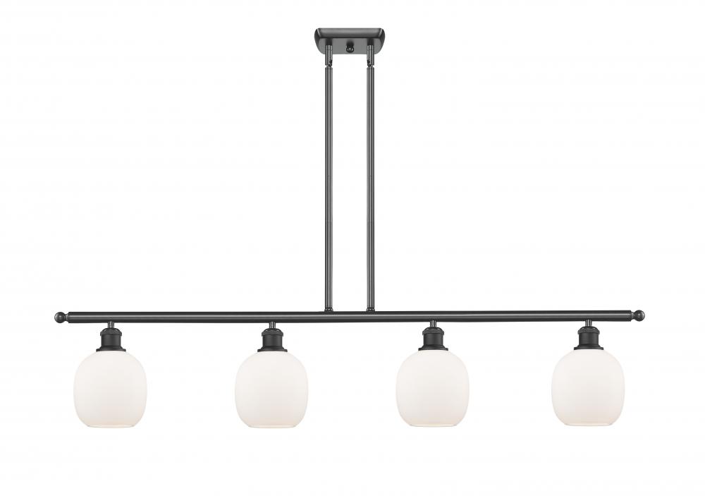 Belfast - 4 Light - 48 inch - Matte Black - Cord hung - Island Light