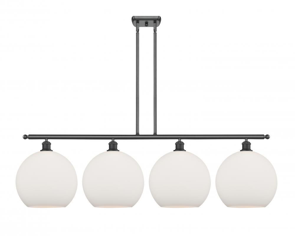 Athens - 4 Light - 50 inch - Matte Black - Stem Hung - Island Light