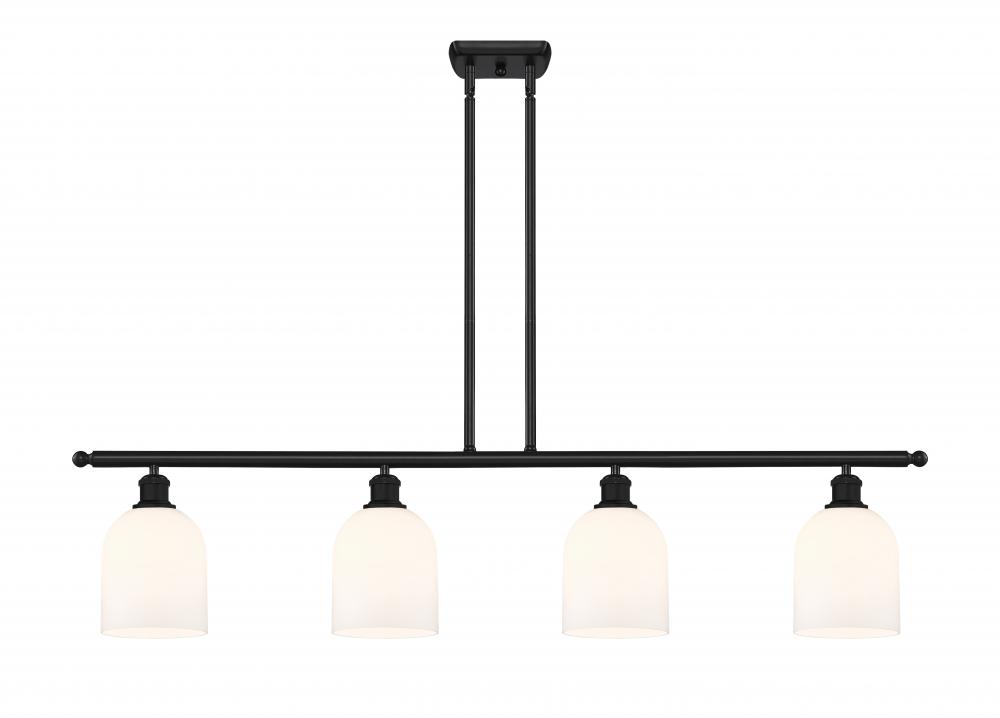 Bella - 4 Light - 48 inch - Matte Black - Cord hung - Island Light