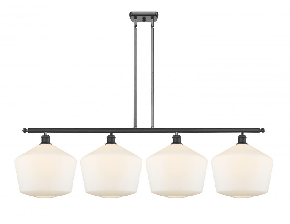 Cindyrella - 4 Light - 50 inch - Matte Black - Cord hung - Island Light