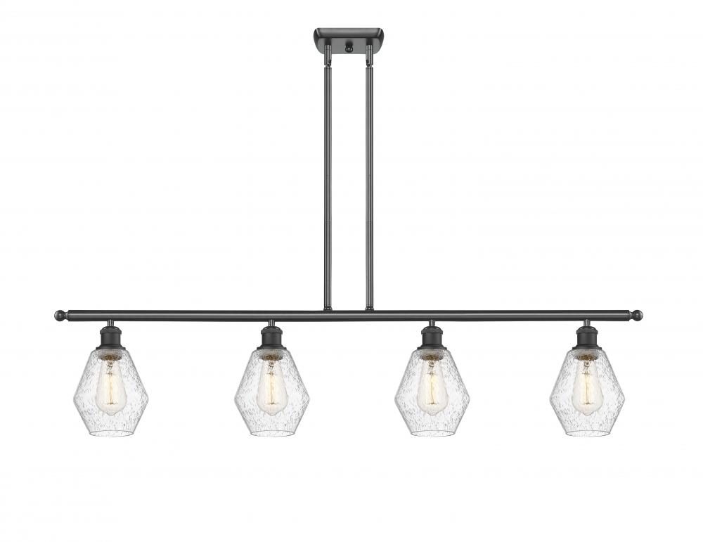 Cindyrella - 4 Light - 48 inch - Matte Black - Cord hung - Island Light