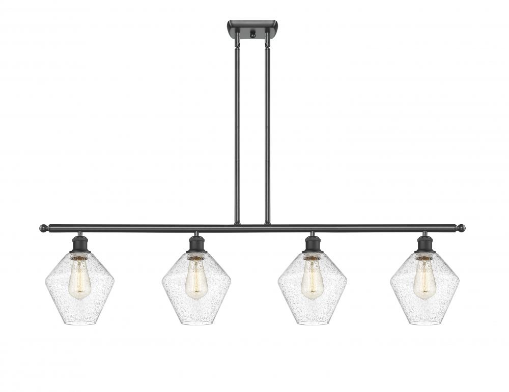 Cindyrella - 4 Light - 48 inch - Matte Black - Cord hung - Island Light