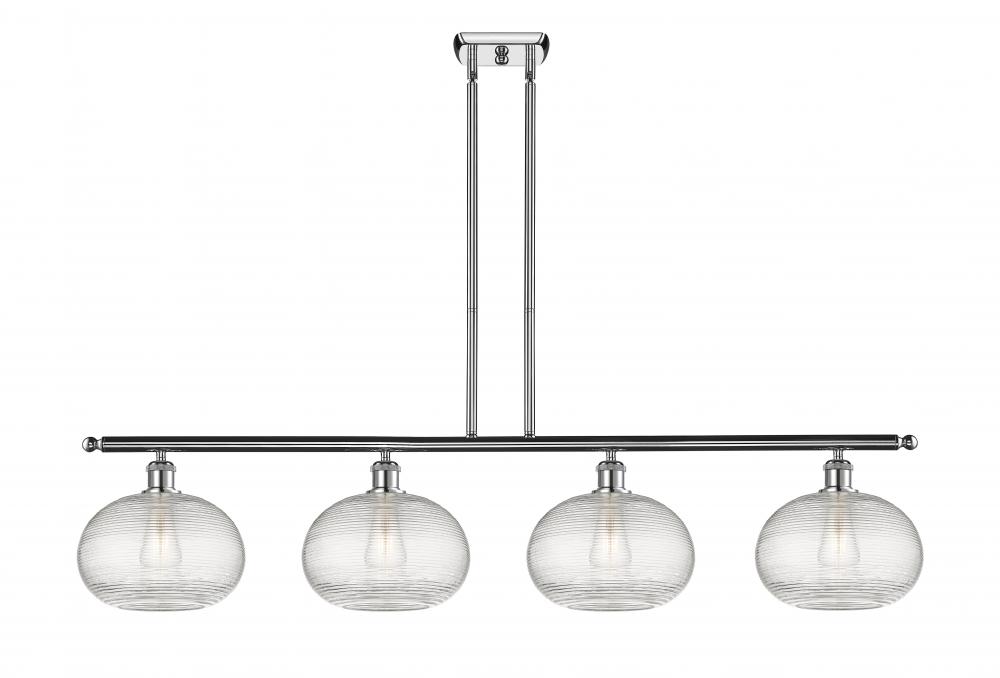 Ithaca - 4 Light - 48 inch - Polished Chrome - Cord hung - Island Light