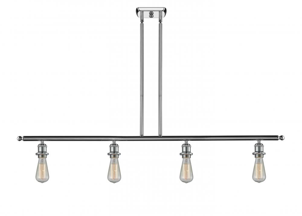 Bare Bulb - 4 Light - 48 inch - Polished Chrome - Cord hung - Island Light