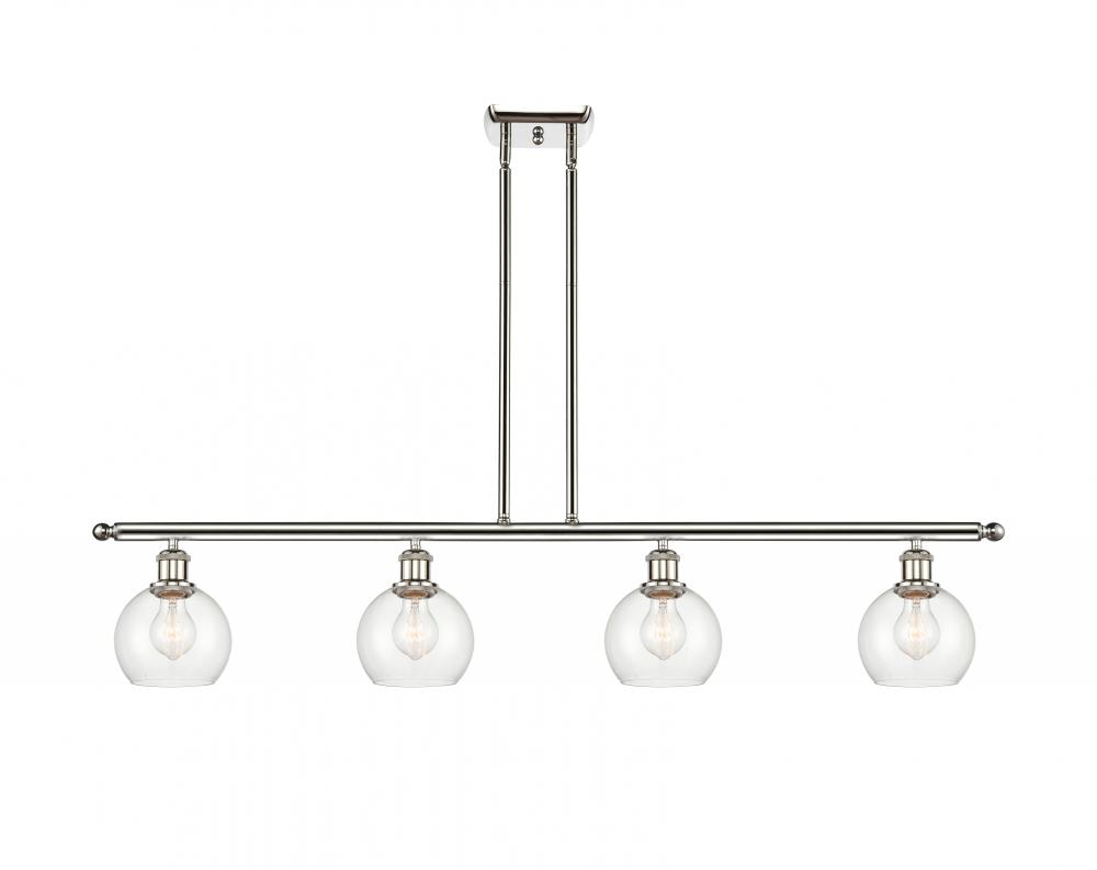 Athens - 4 Light - 48 inch - Polished Nickel - Cord hung - Island Light