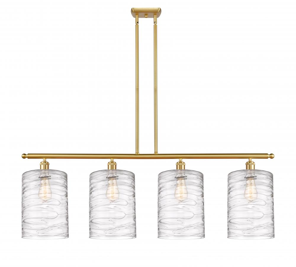 Cobbleskill - 4 Light - 48 inch - Satin Gold - Cord hung - Island Light