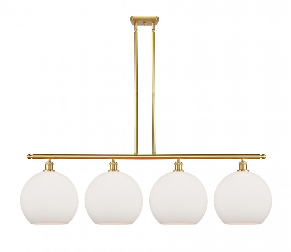 Athens - 4 Light - 50 inch - Satin Gold - Stem Hung - Island Light