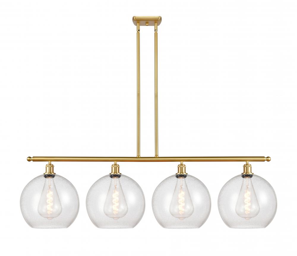 Athens - 4 Light - 50 inch - Satin Gold - Stem Hung - Island Light