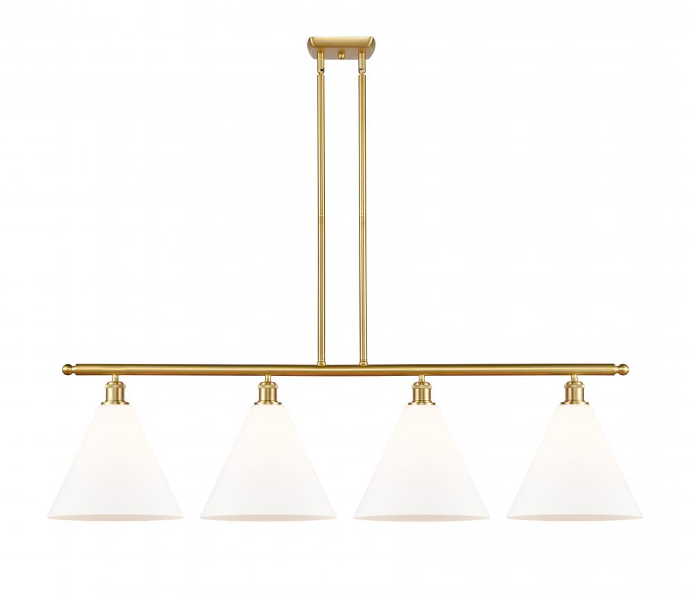 Berkshire - 4 Light - 50 inch - Satin Gold - Cord hung - Island Light