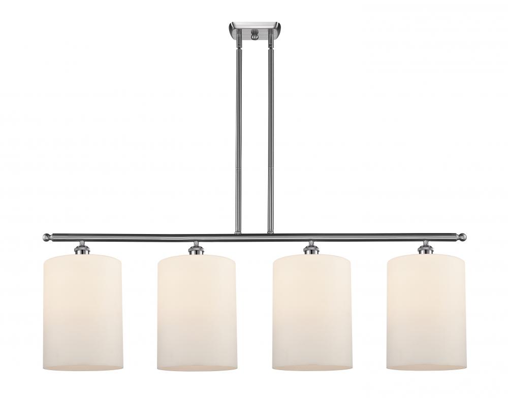 Cobbleskill - 4 Light - 48 inch - Brushed Satin Nickel - Cord hung - Island Light