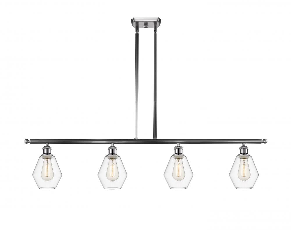 Cindyrella - 4 Light - 48 inch - Brushed Satin Nickel - Cord hung - Island Light