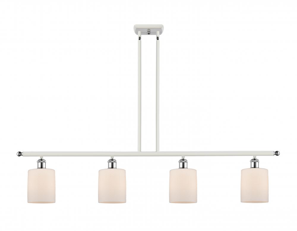 Cobbleskill - 4 Light - 48 inch - White Polished Chrome - Cord hung - Island Light