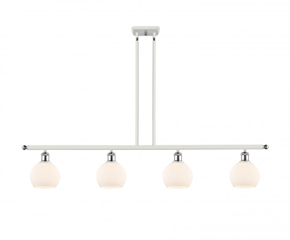 Athens - 4 Light - 48 inch - White Polished Chrome - Cord hung - Island Light