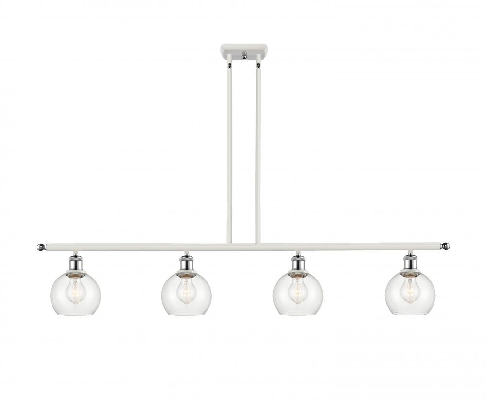 Athens - 4 Light - 48 inch - White Polished Chrome - Cord hung - Island Light