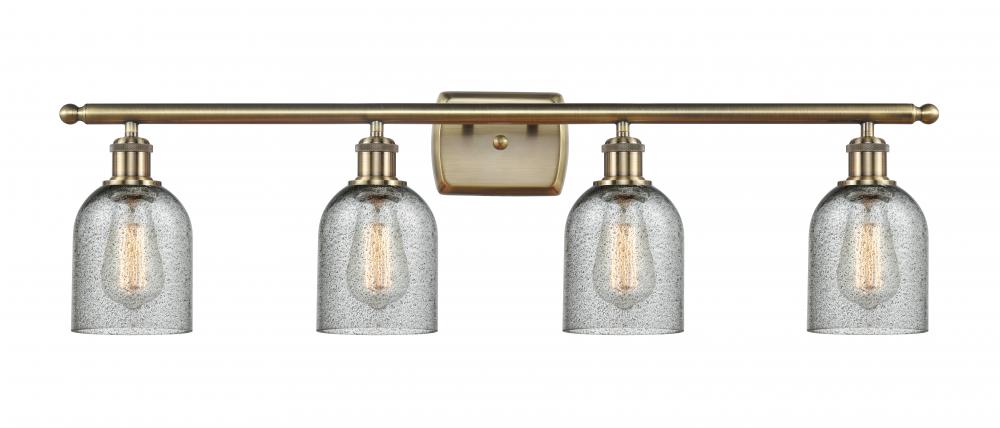 Caledonia - 4 Light - 35 inch - Antique Brass - Bath Vanity Light
