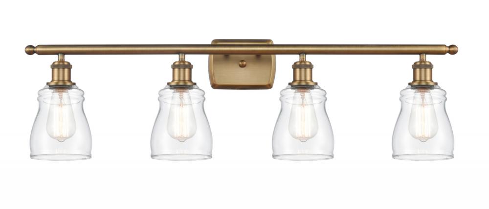 Ellery - 4 Light - 35 inch - Brushed Brass - Bath Vanity Light