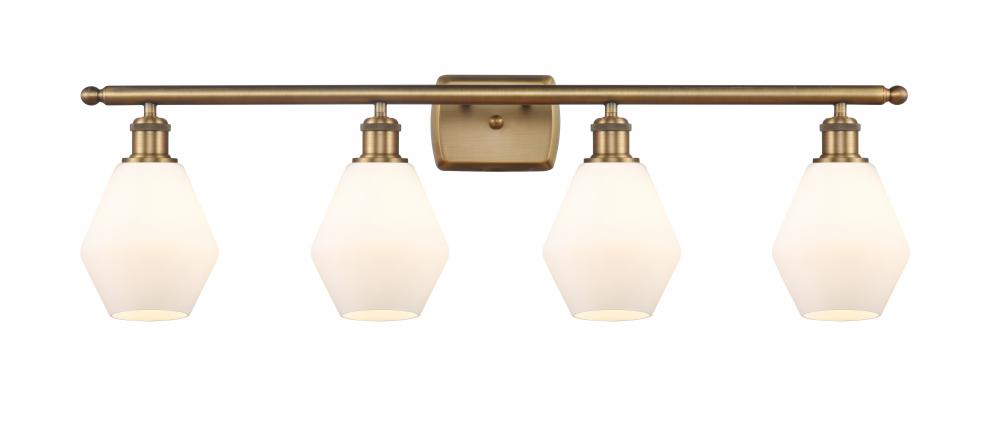 Cindyrella - 4 Light - 36 inch - Brushed Brass - Bath Vanity Light