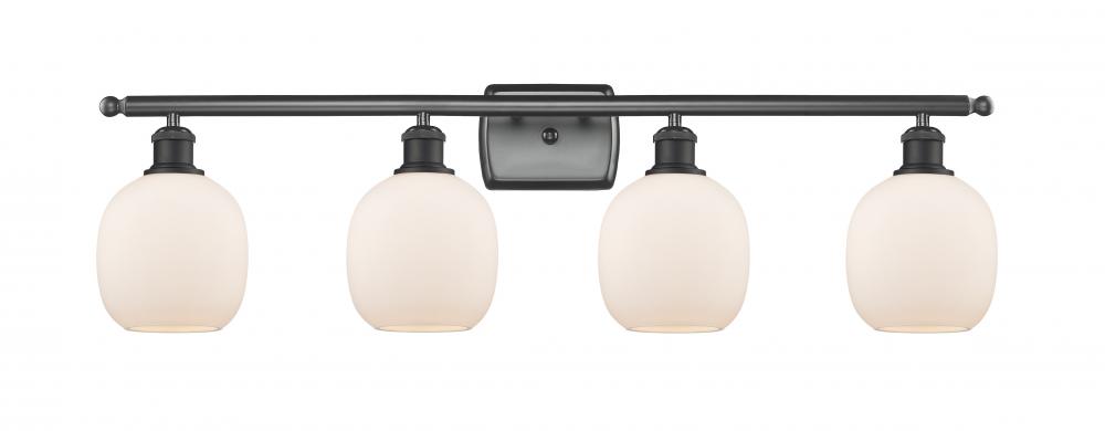 Belfast - 4 Light - 36 inch - Matte Black - Bath Vanity Light