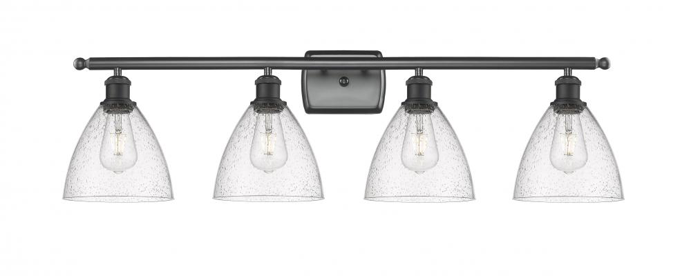 Bristol - 4 Light - 38 inch - Matte Black - Bath Vanity Light